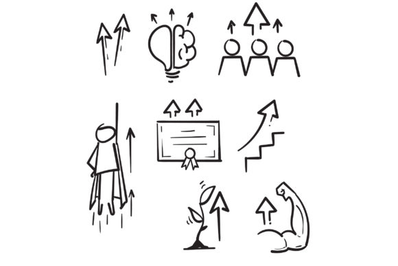 Download Doodle Simple Set of Personal Growth - Personal growth Collection