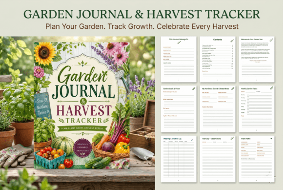 Download Garden Journal &amp; Harvest Tracker - Garden journal Collection