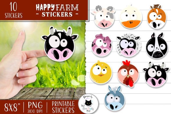 Download Funny Farm Animal Sticker Pack - Sticker pack Collection