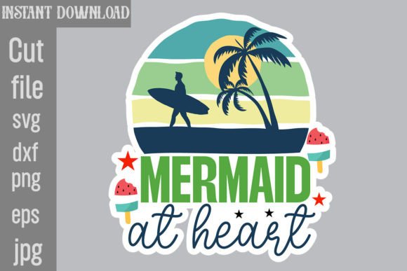 Download Mermaid at Heart SVG Cut File - Mermaid at heart svg cut file Collection