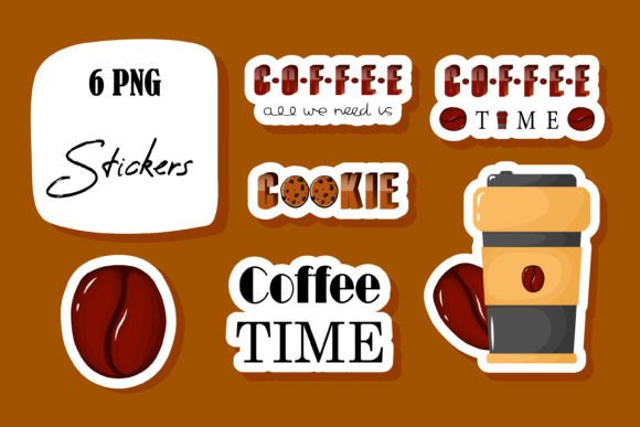 Download Coffee Printable Sticker Bundle Clip Art - Clip art Collection