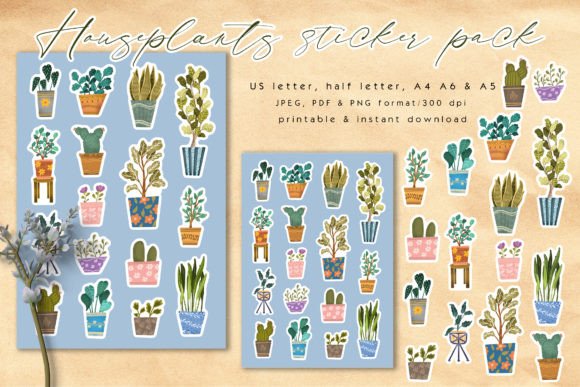 Download Houseplants Sticker Pack - Premium Bundle